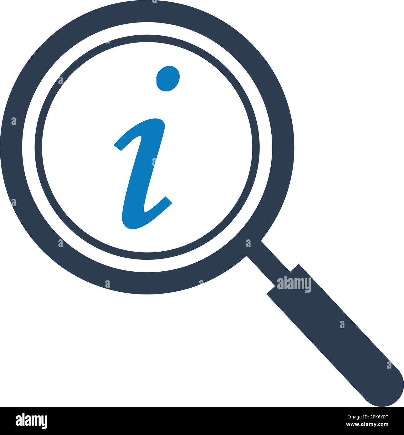 Search information icon. Flat style vector EPS. Stock Vector
