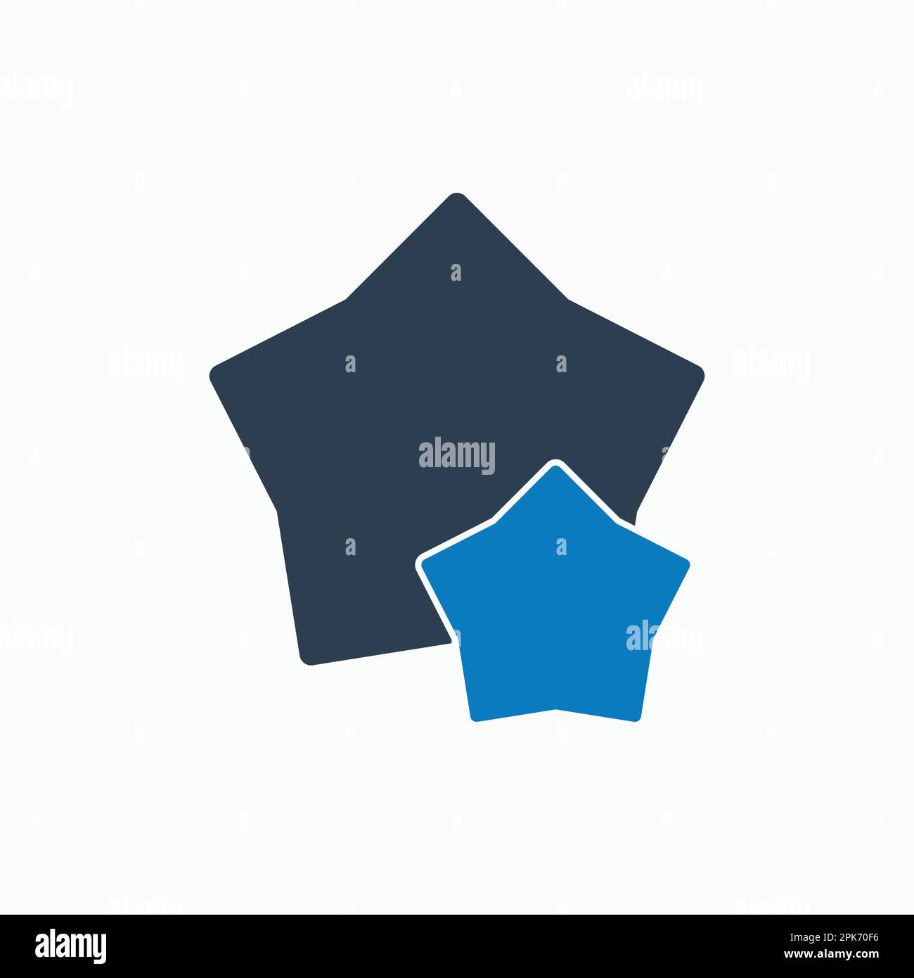 Star, favourite Icon. Flat style vector EPS. Stock Vector