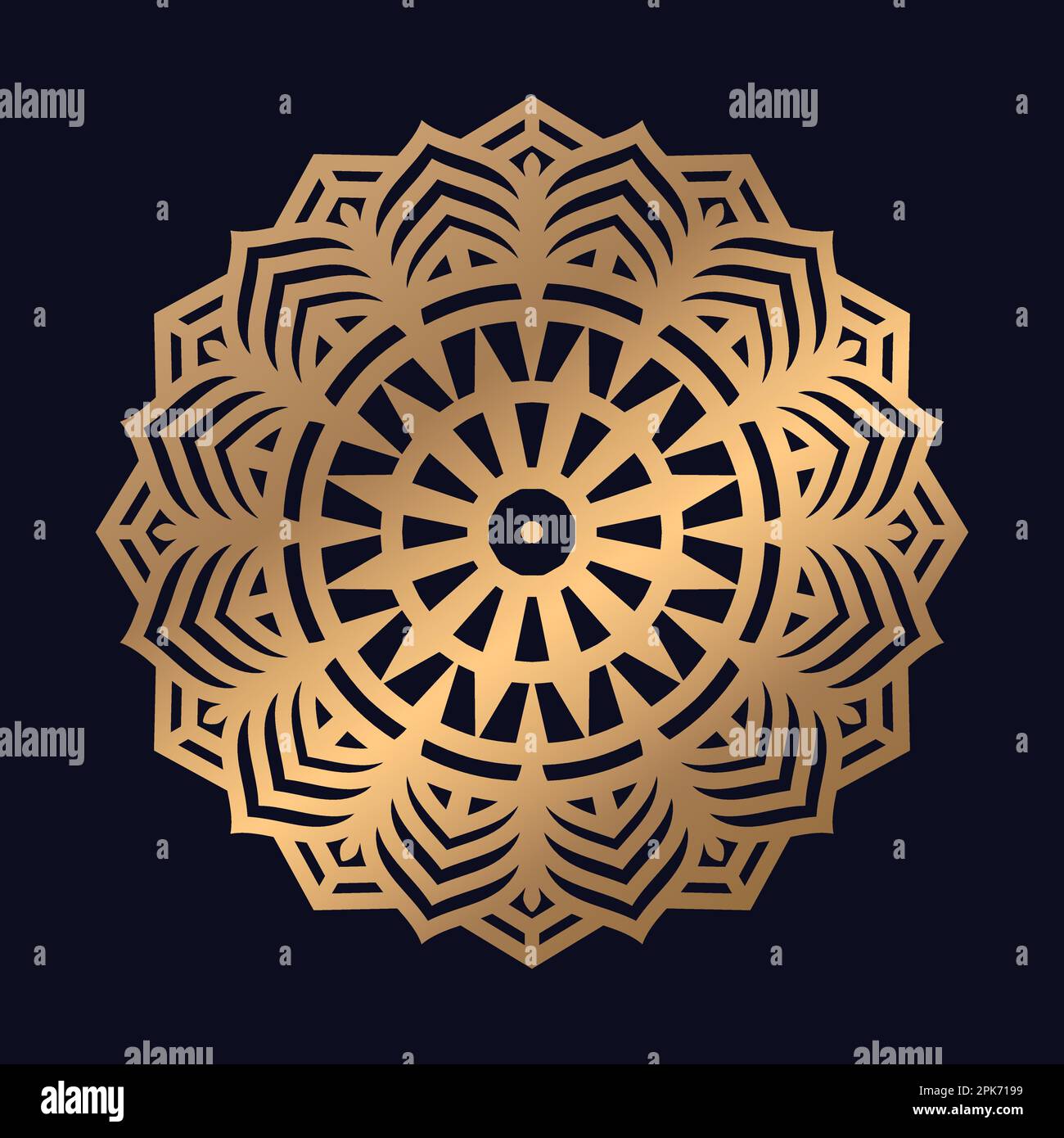 Mandala with floral ornament stock illustration Stock Vector Image ...