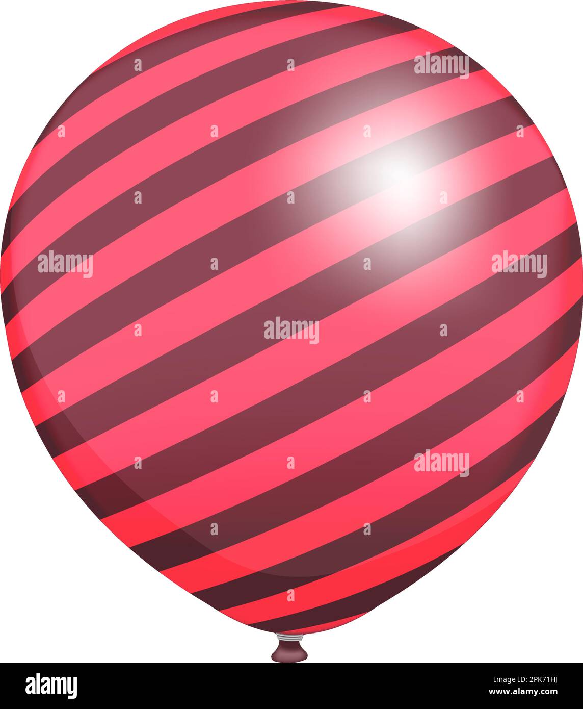 Rubber balloon illustration with simple pattern (realistic Stock Vector ...