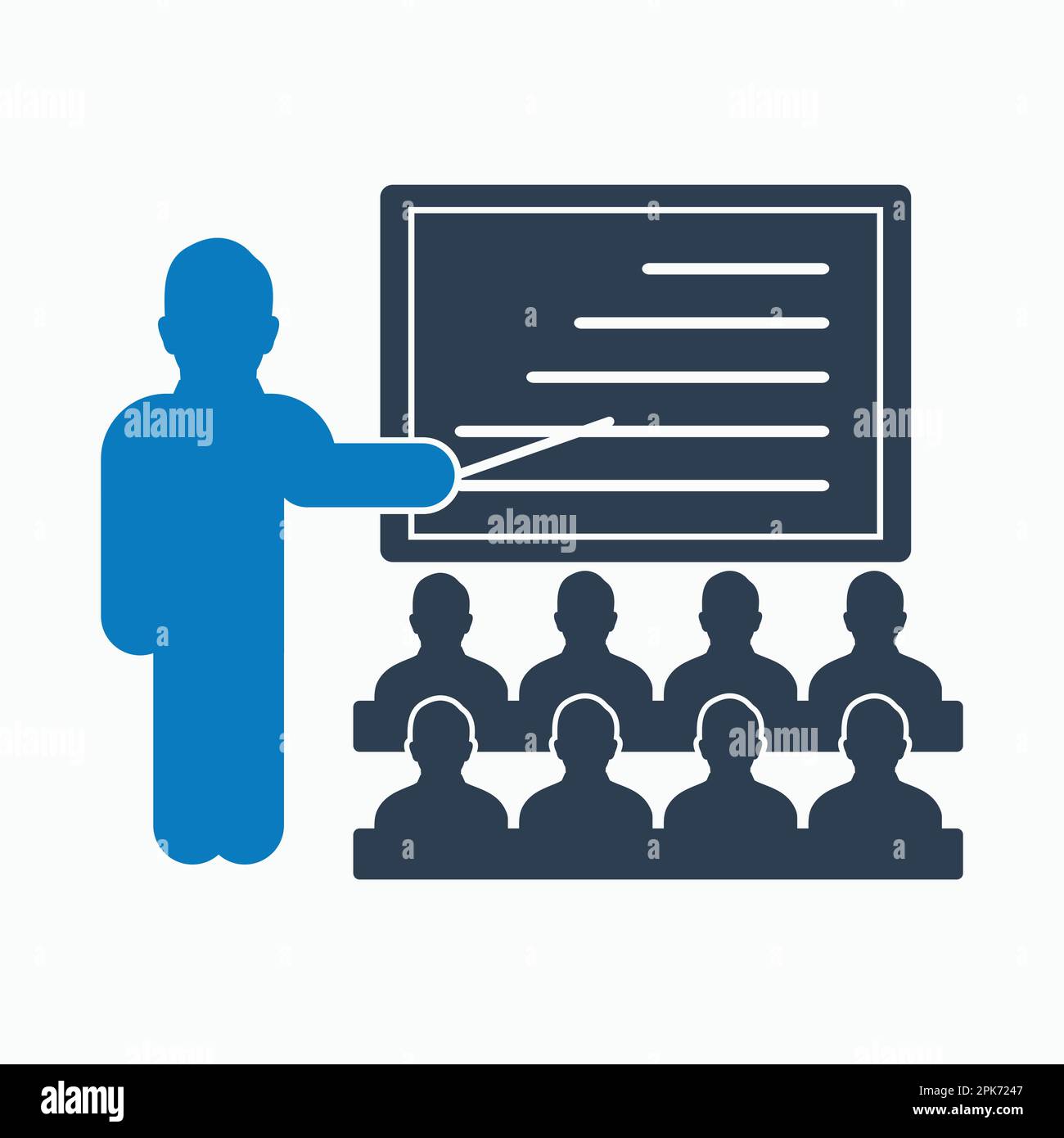 Teacher icon. Flat style vector EPS Stock Vector Image & Art - Alamy