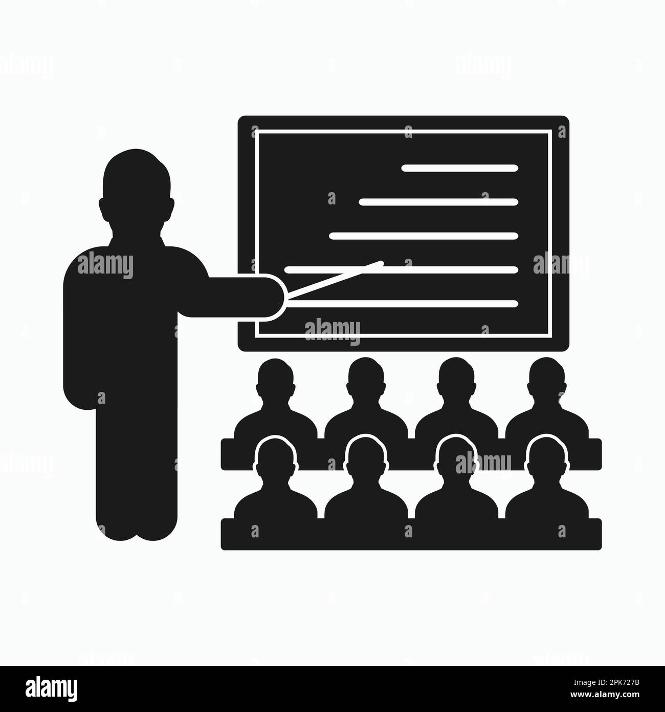 Teacher icon. Flat style vector EPS Stock Vector Image & Art Alamy