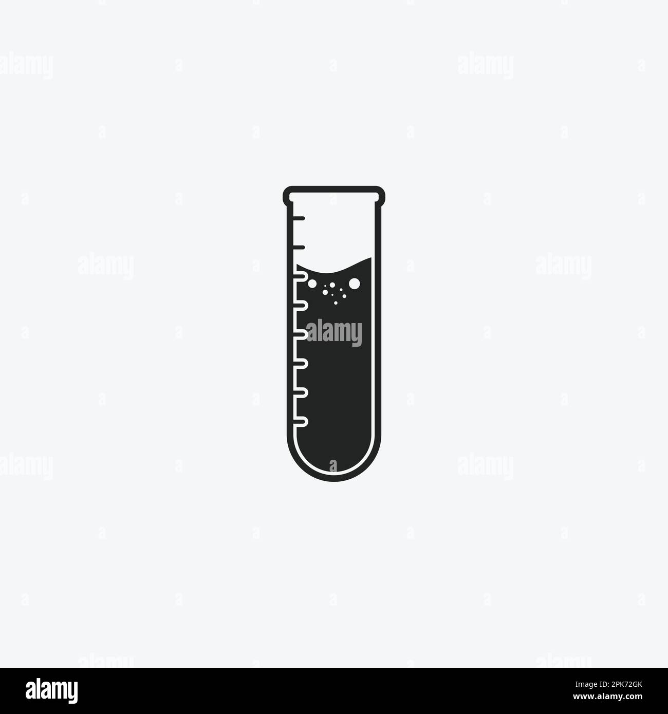 Chemical Laboratory Test Tube Icon. Editable Vector EPS Symbol