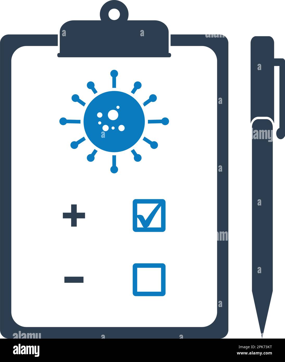 Virus test Report Icon. Editable Vector Symbol Illustration Stock ...