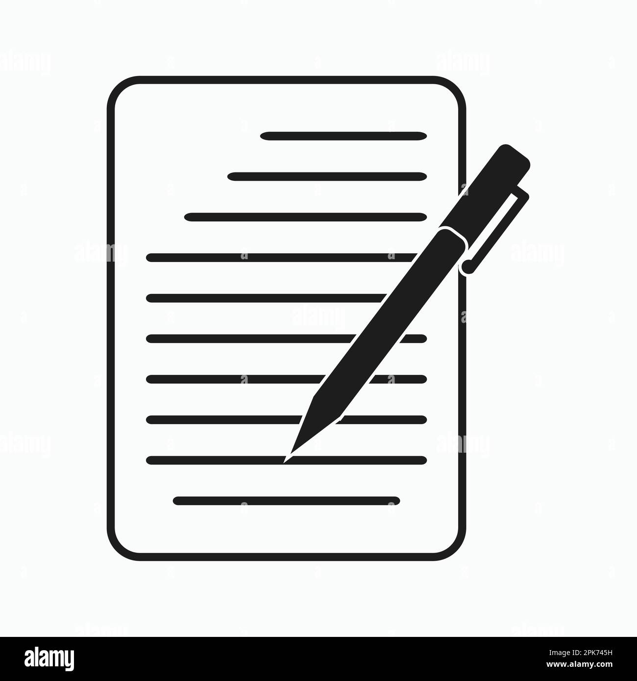 Write a note icon. Flat style vector EPS. Stock Vector