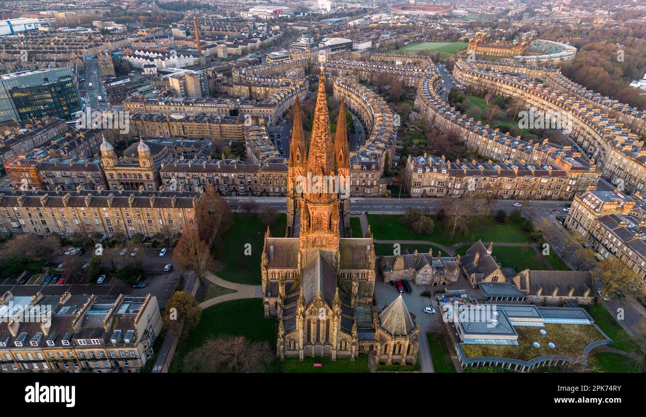 Aerial view of St Mary