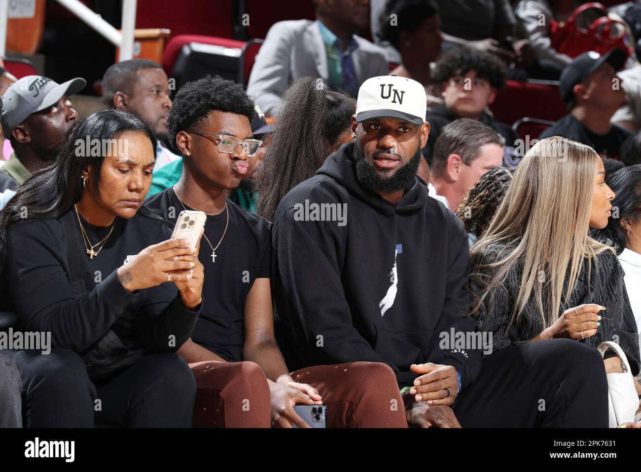 LeBron James Supports Son Bronny at McDonald's All-American Game