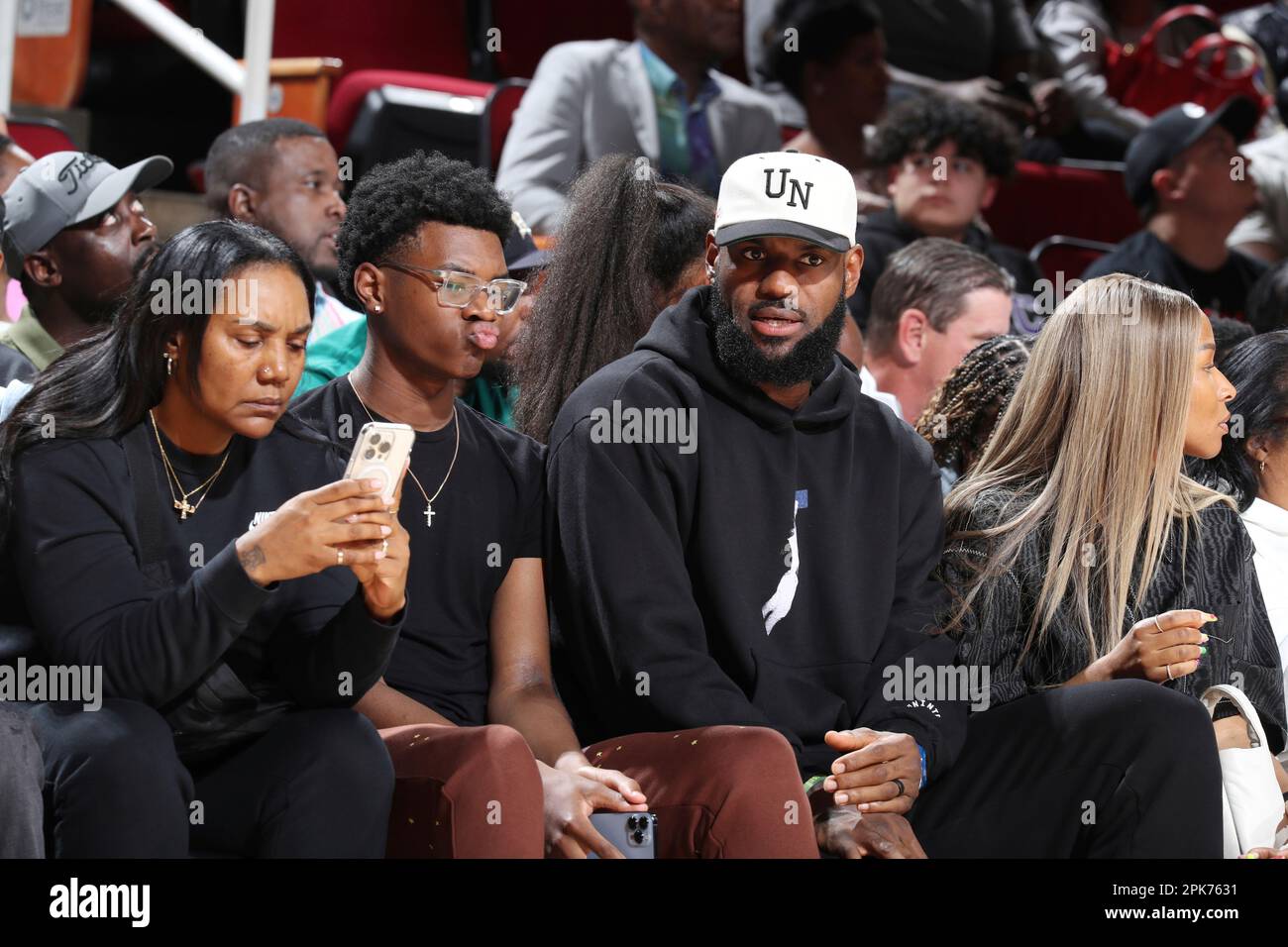 Picture Of LeBron James And Bronny James At McDonald's All