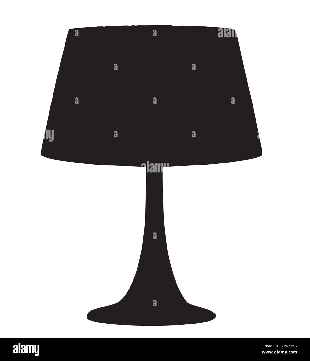 black and white table lamp silhouette vector Stock Vector Image & Art