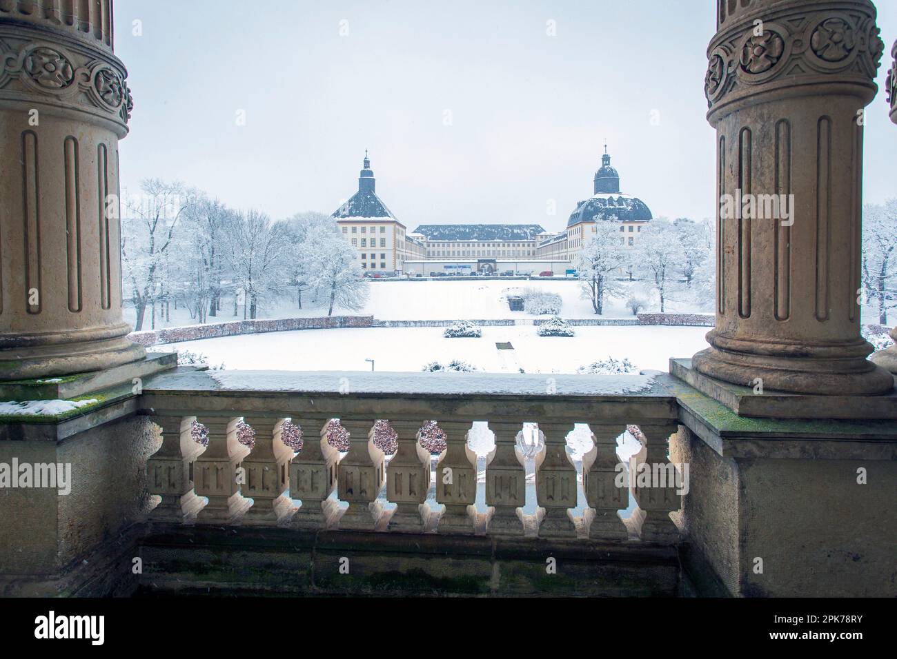 Schloss Friedenstein castle, Gotha, Thuringia, Germany, Europe Stock Photo