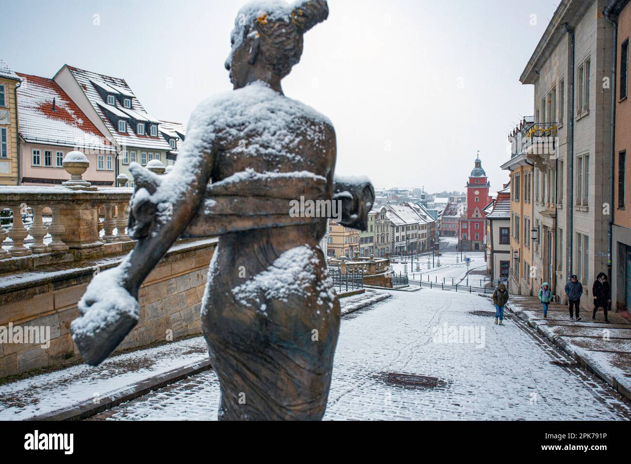 Townscape of Gotha in Thuringia, Germany. Stock Photo
