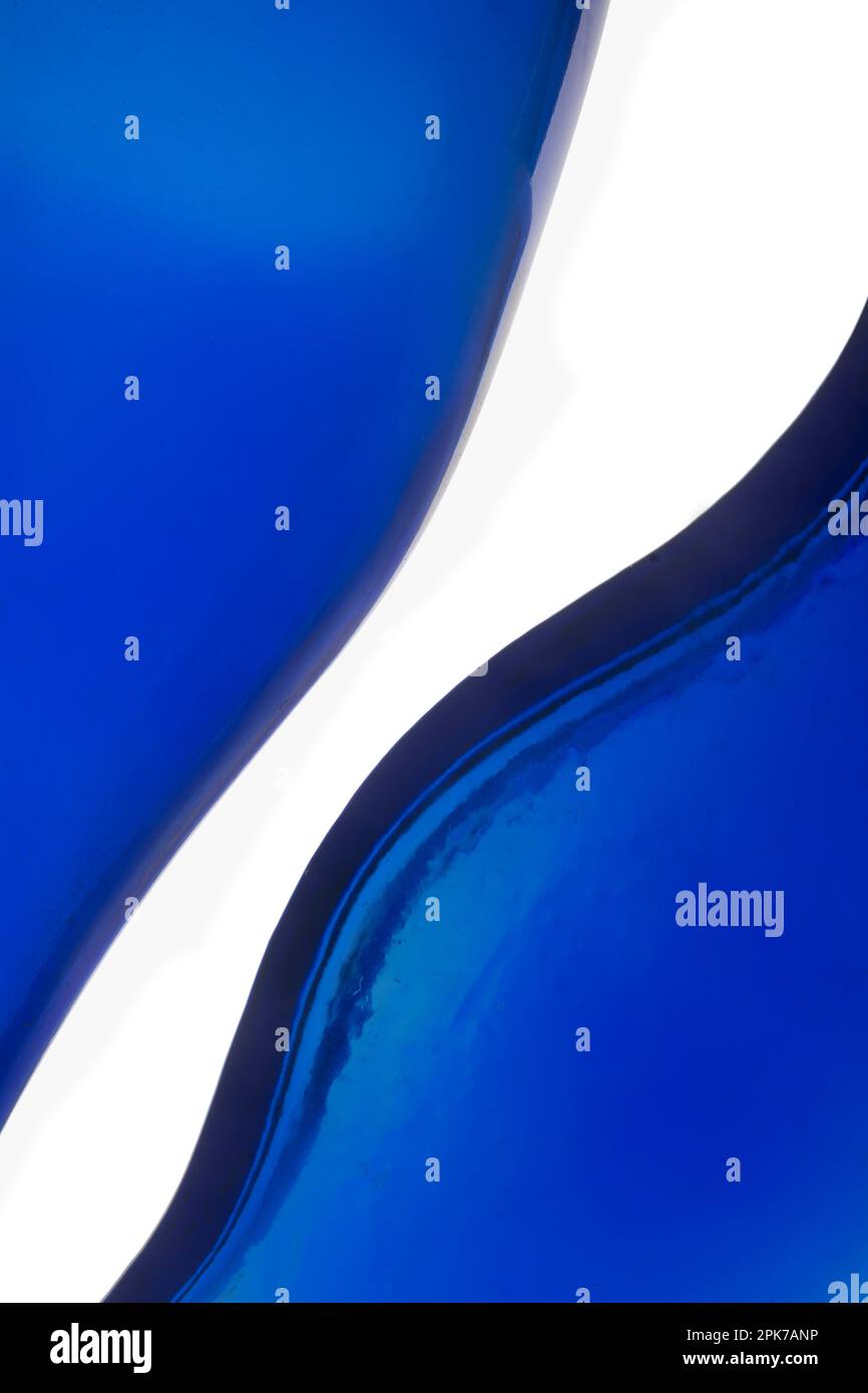 Abstract blue glass shapes Stock Photo