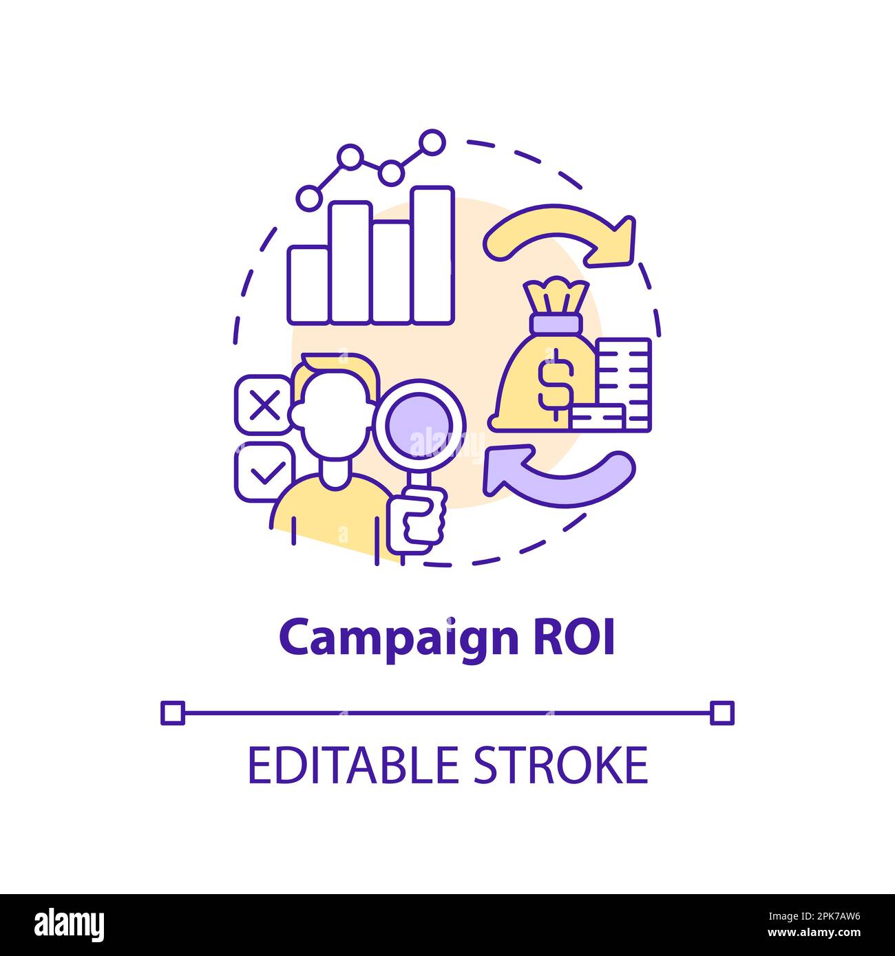 Campaign ROI concept icon Stock Vector Image & Art - Alamy