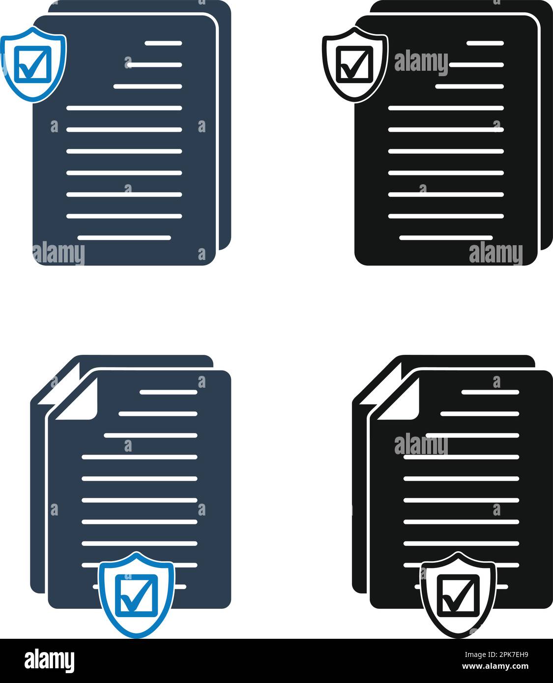 Insurance Icon Set. Flat style vector EPS Stock Vector Image & Art - Alamy