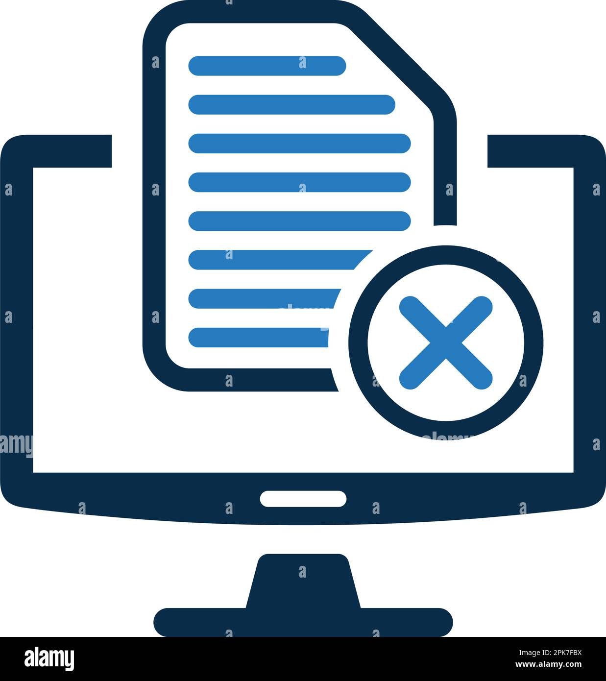 Document processing on computer icon - Perfect use for print media, web ...