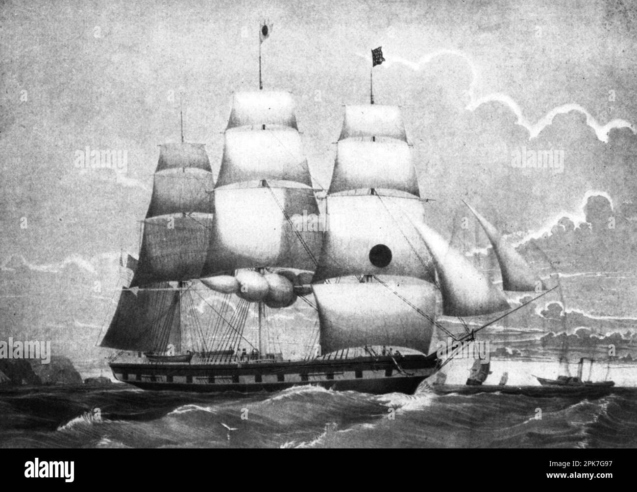 An American Packet Ship Of The Black Ball Line Stock Photo Alamy packet-travels-maveris