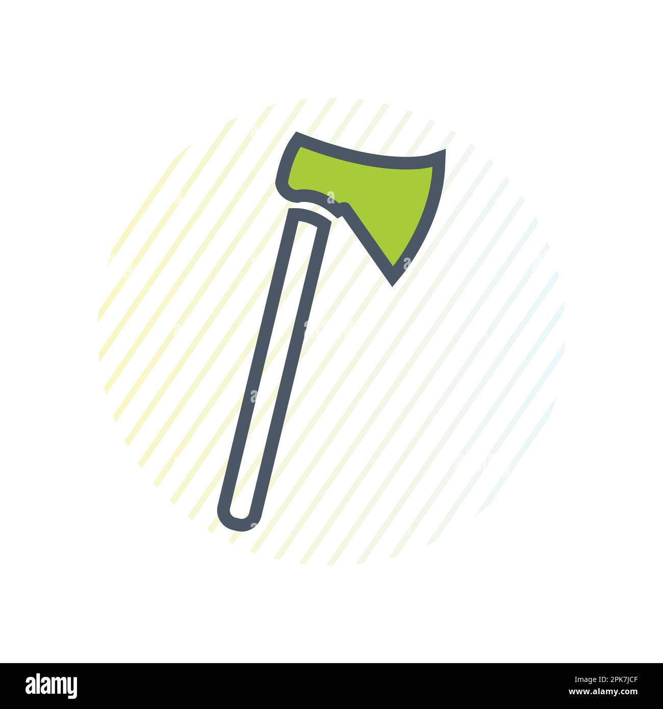 Axe Line Icon. Editable Vector EPS Symbol Illustration. Stock Vector