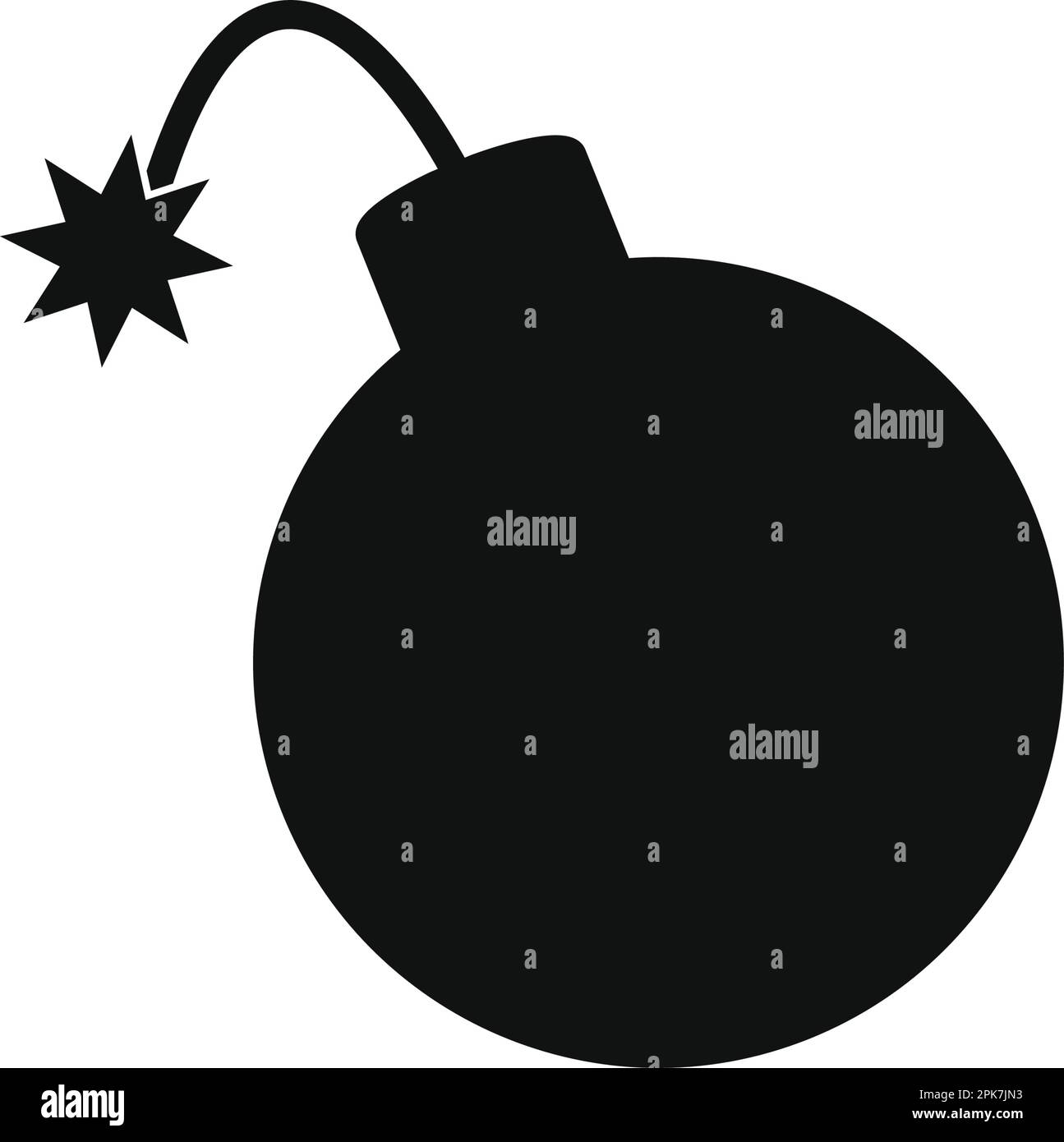 Bomb Icon. Flat style vector EPS Stock Vector Image & Art - Alamy