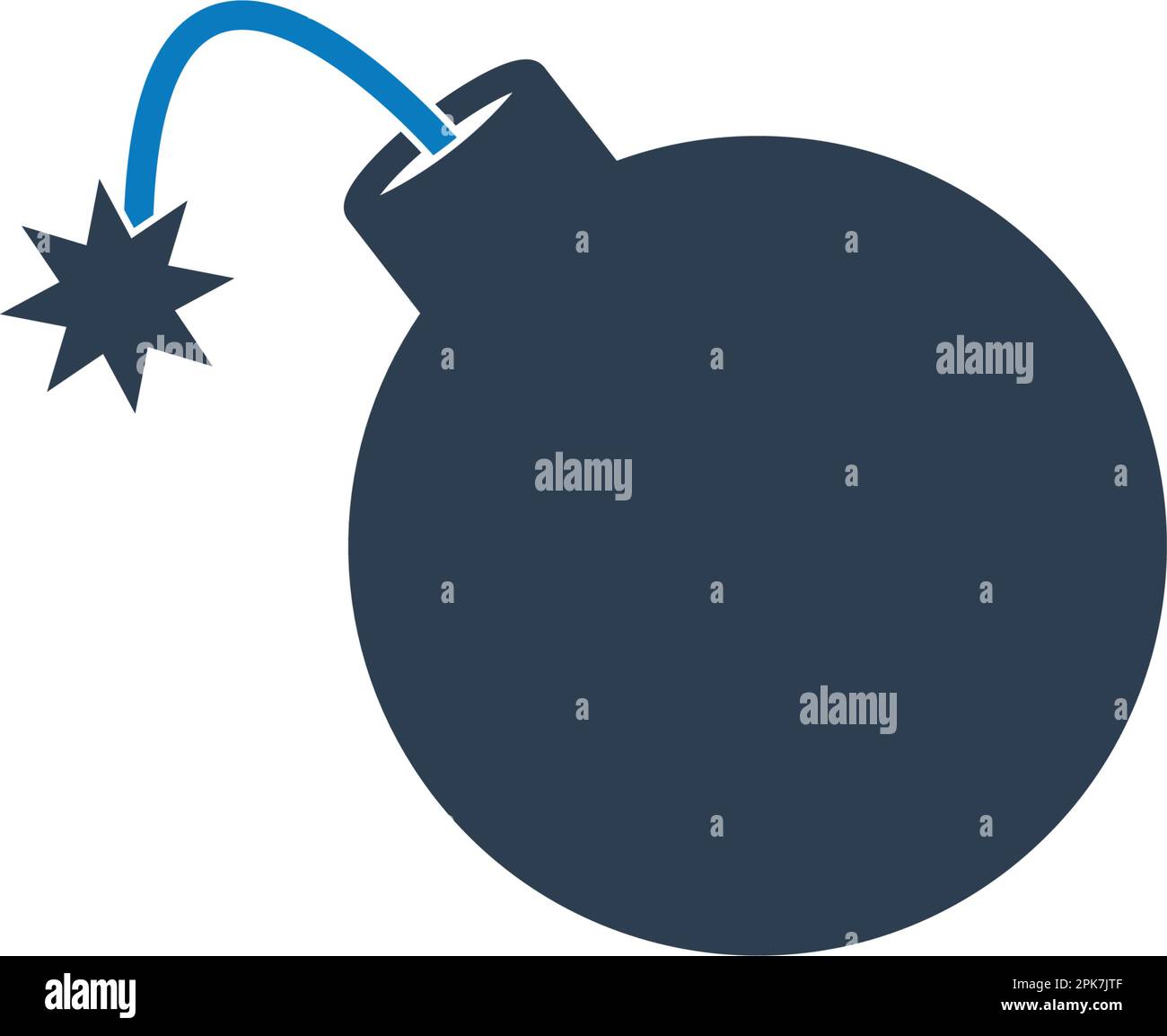 Bomb Icon. Flat style vector EPS. Stock Vector