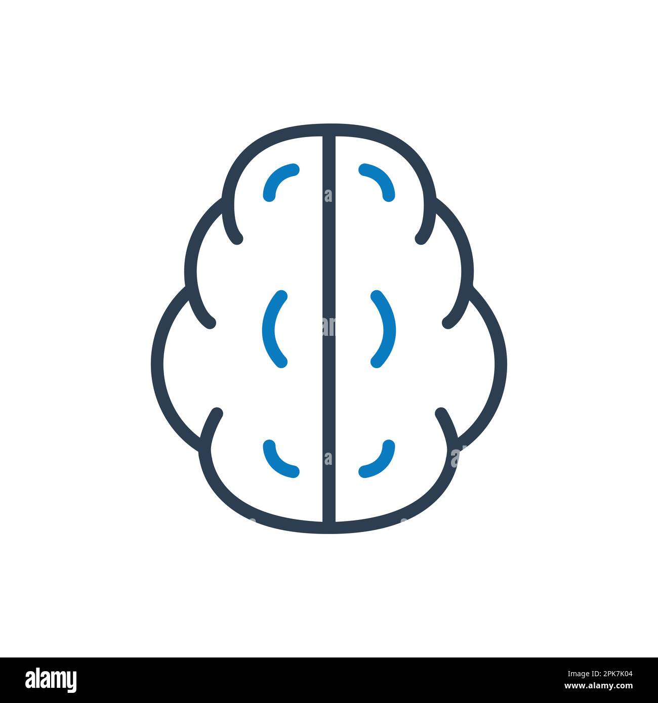 Brain Line Icon. Editable Vector Symbol Illustration. Stock Vector