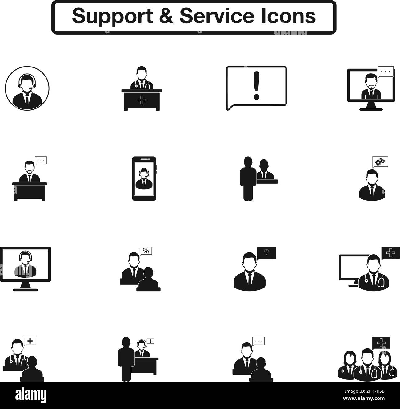 Service reception desk computer Cut Out Stock Images & Pictures - Alamy