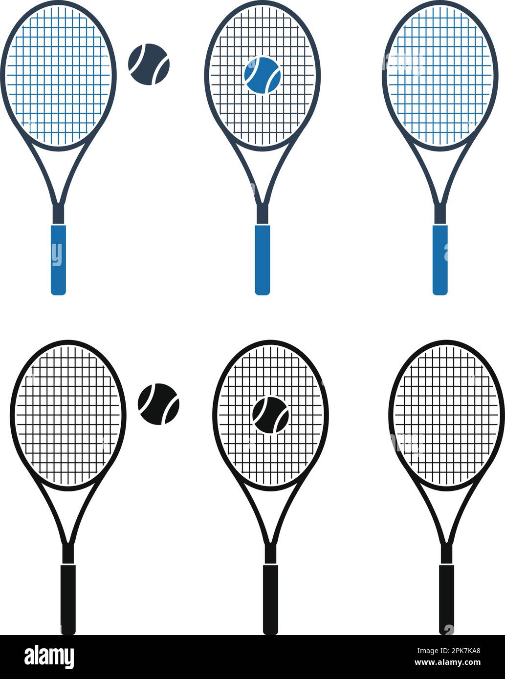 racket tennis and tennis ball illustration simple style, tennis vector,  tennis isolated design on white background Stock Vector Image & Art - Alamy