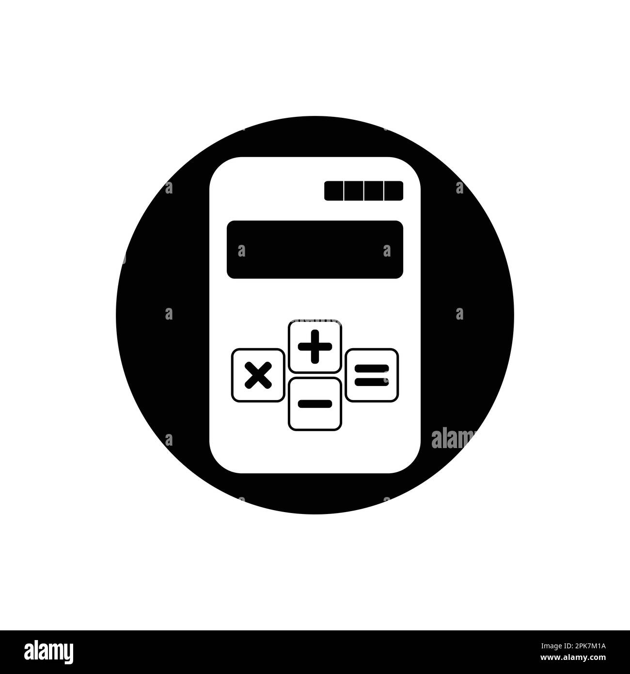 Calculator Icon. Rounded Button Style Editable Vector EPS Symbol ...