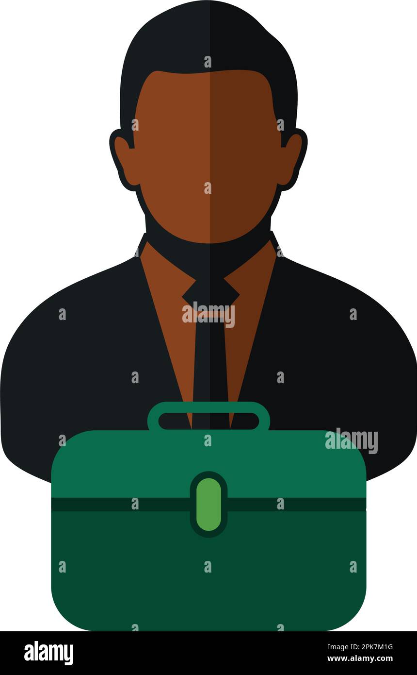Business man Icon. Flat style vector EPS Stock Vector Image & Art - Alamy