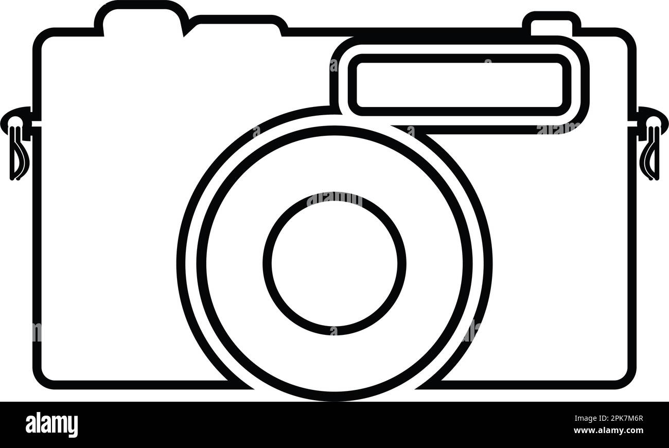 Camera line icon. Flat style vector EPS Stock Vector Image & Art - Alamy