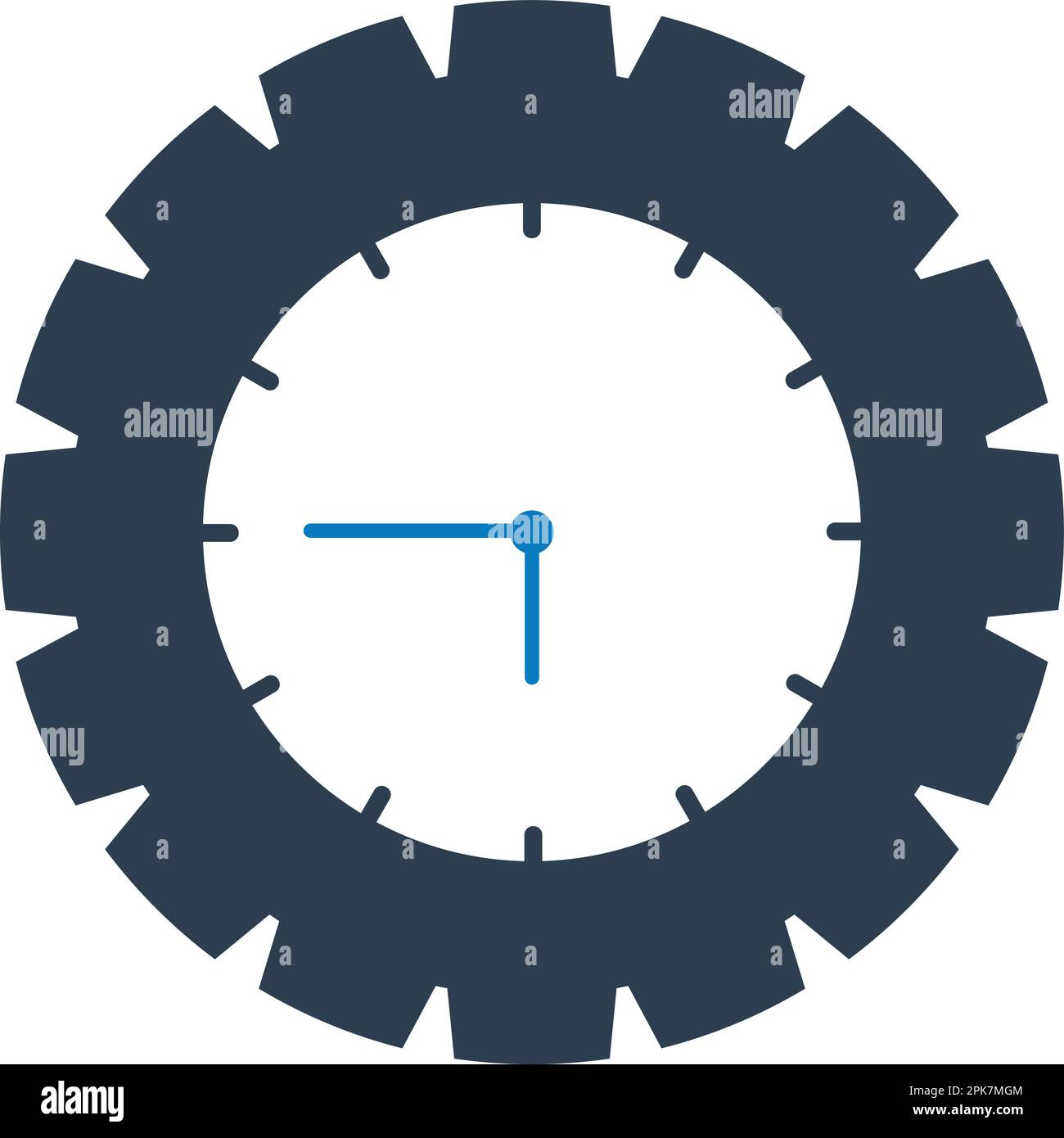 Clock Icon. Flat style vector EPS. Stock Vector