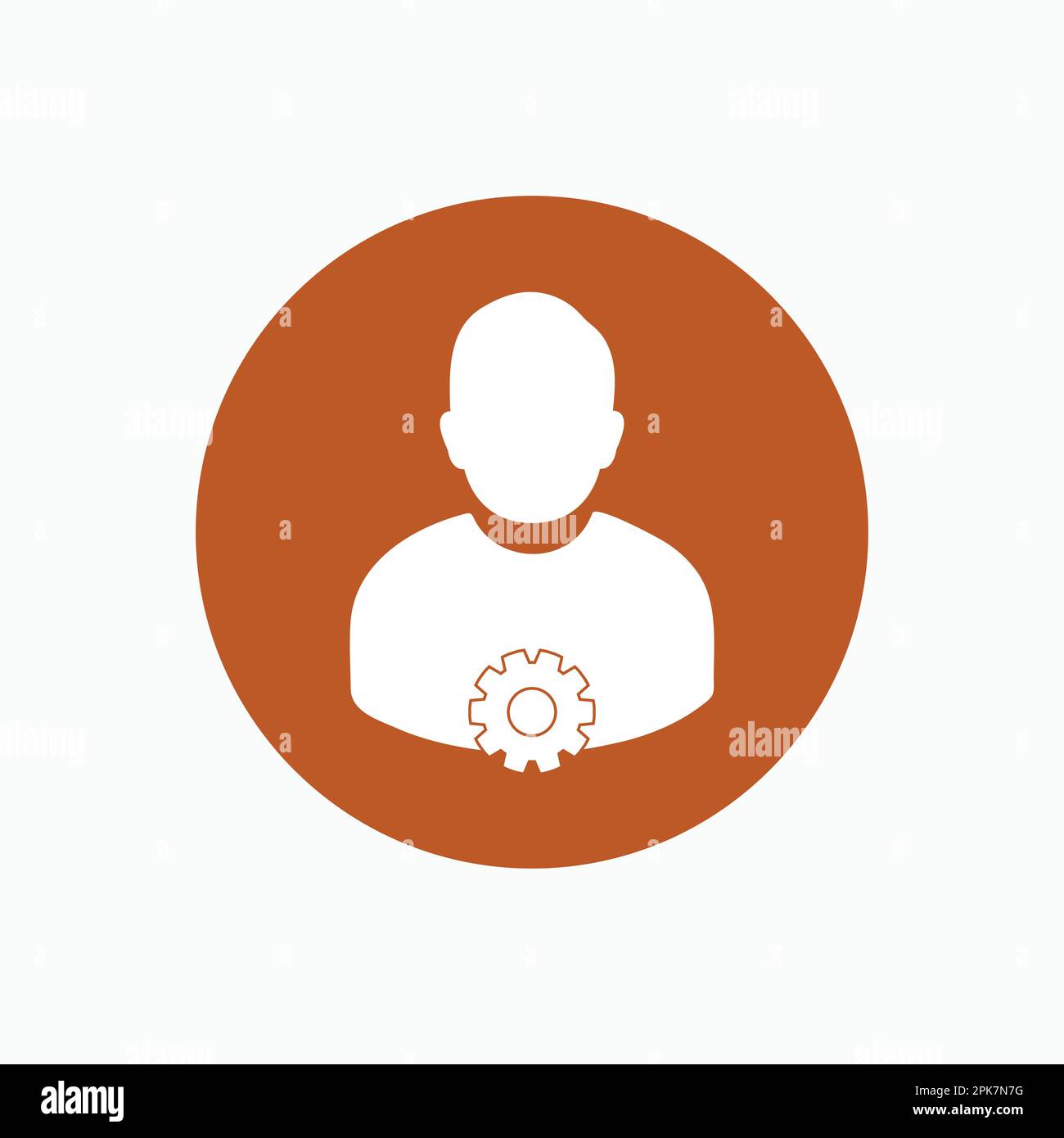 Account Security Icon. Colorful  Rounded style Button vector EPS. Stock Vector