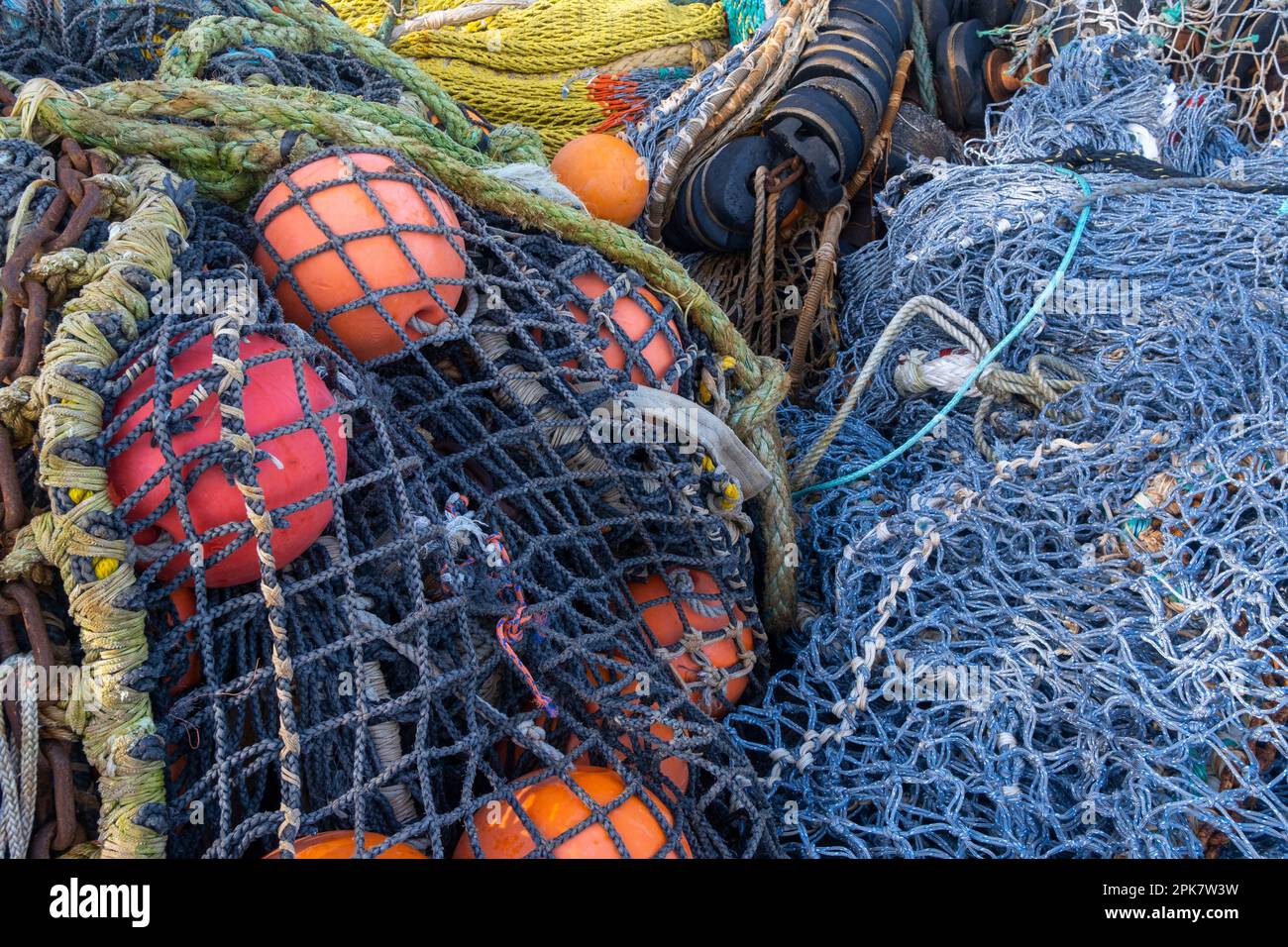 Commercial fishing net full hi-res stock photography and images
