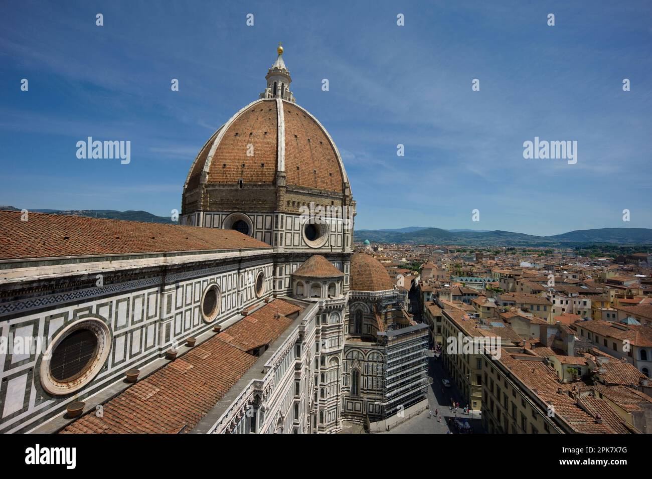 View from Cattedrale di Santa Maria del Fiore, Florence, Italy Stock Photo