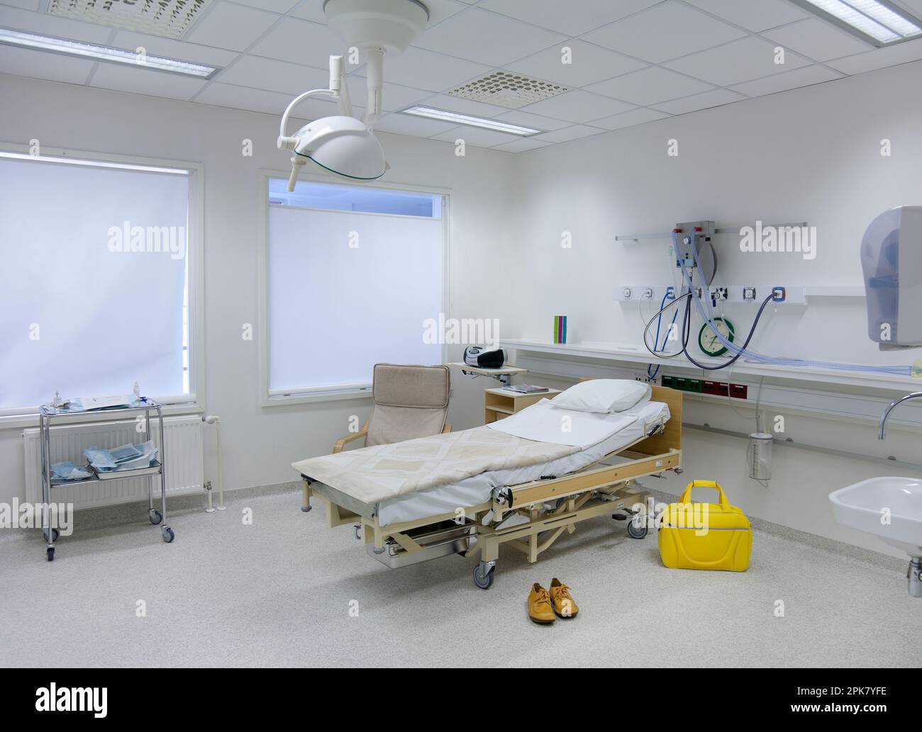The intensive care or high dependency unit of a children's ward in