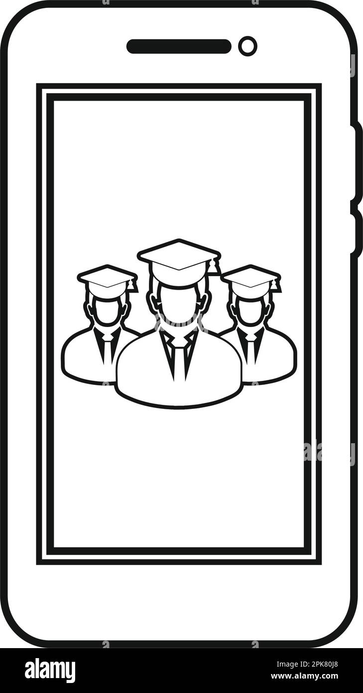 E- Learning line icon. Flat style vector Stock Vector Image & Art - Alamy