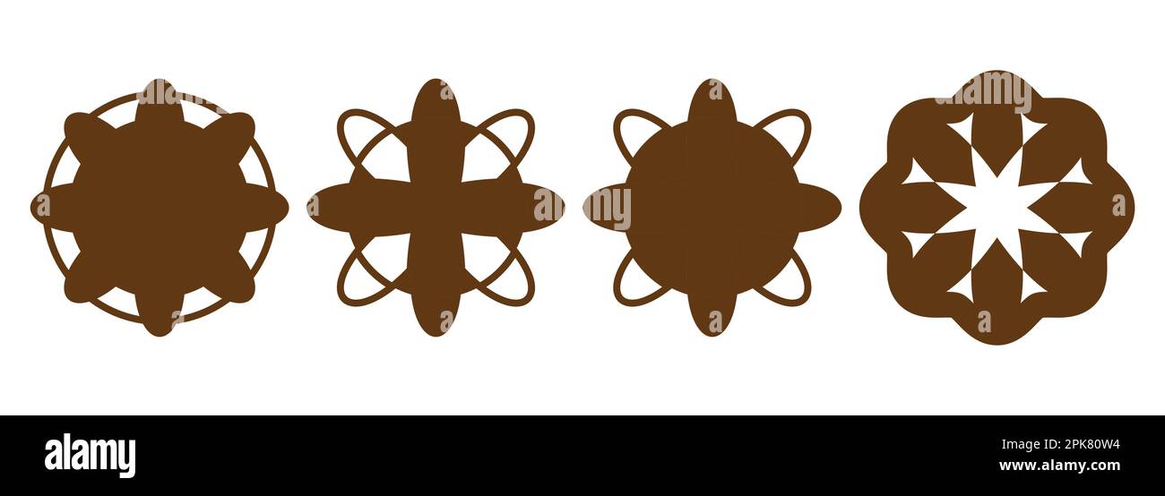 A set of flower icons, each depicting a specific type of flower in ...