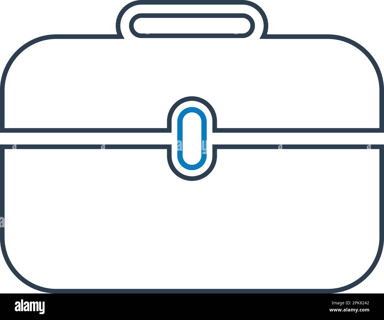 Briefcase line Icon. Editable vector EPS. Stock Vector