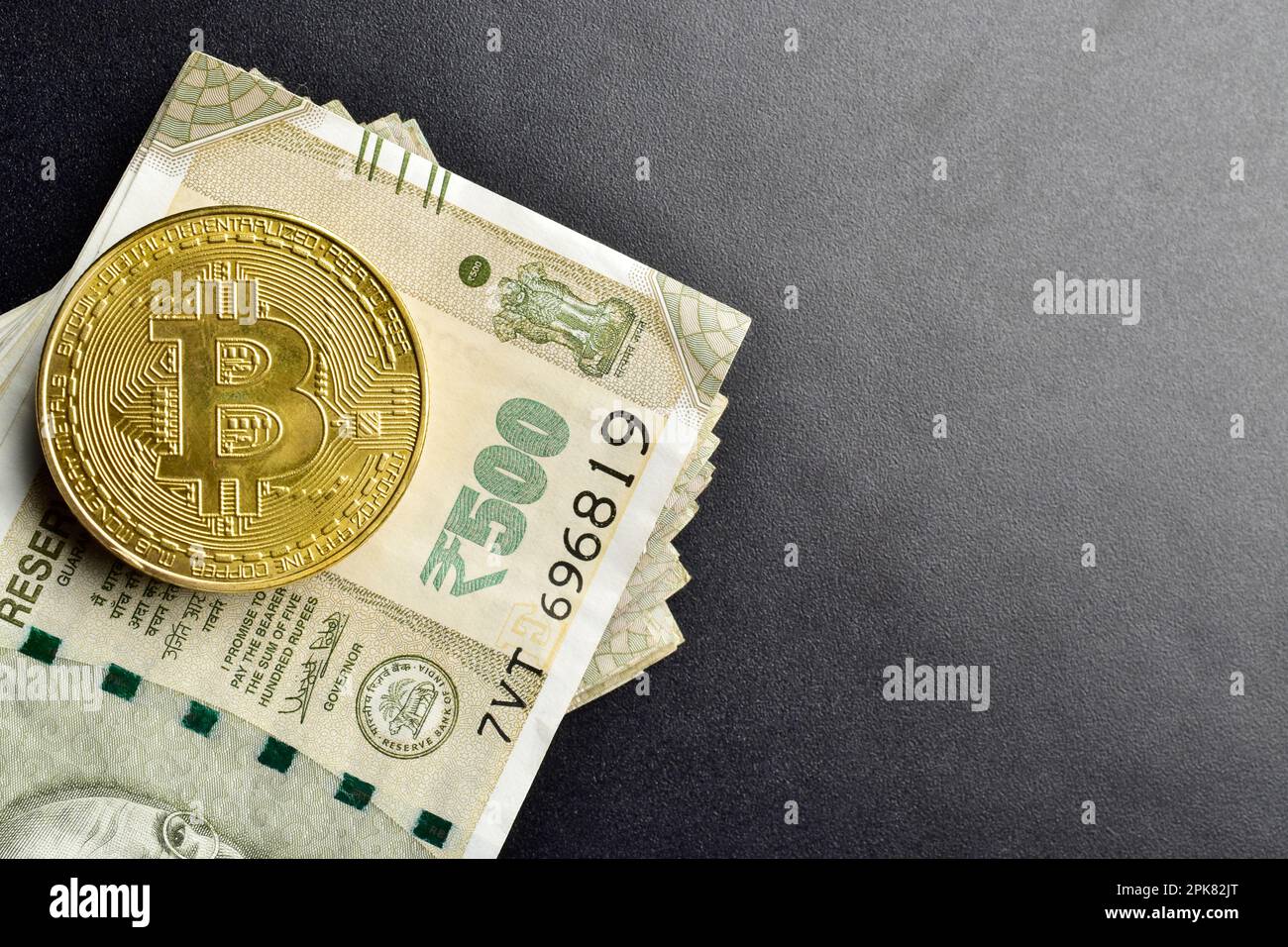 Bitcoin with indian money hi-res stock photography and images - Alamy