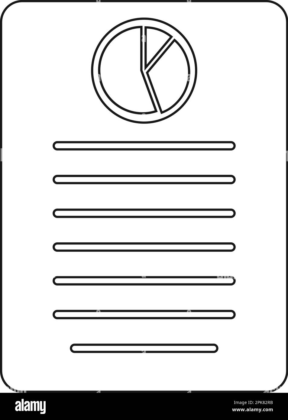 Business or Financial report Icon. Line style vector EPS Stock Vector ...