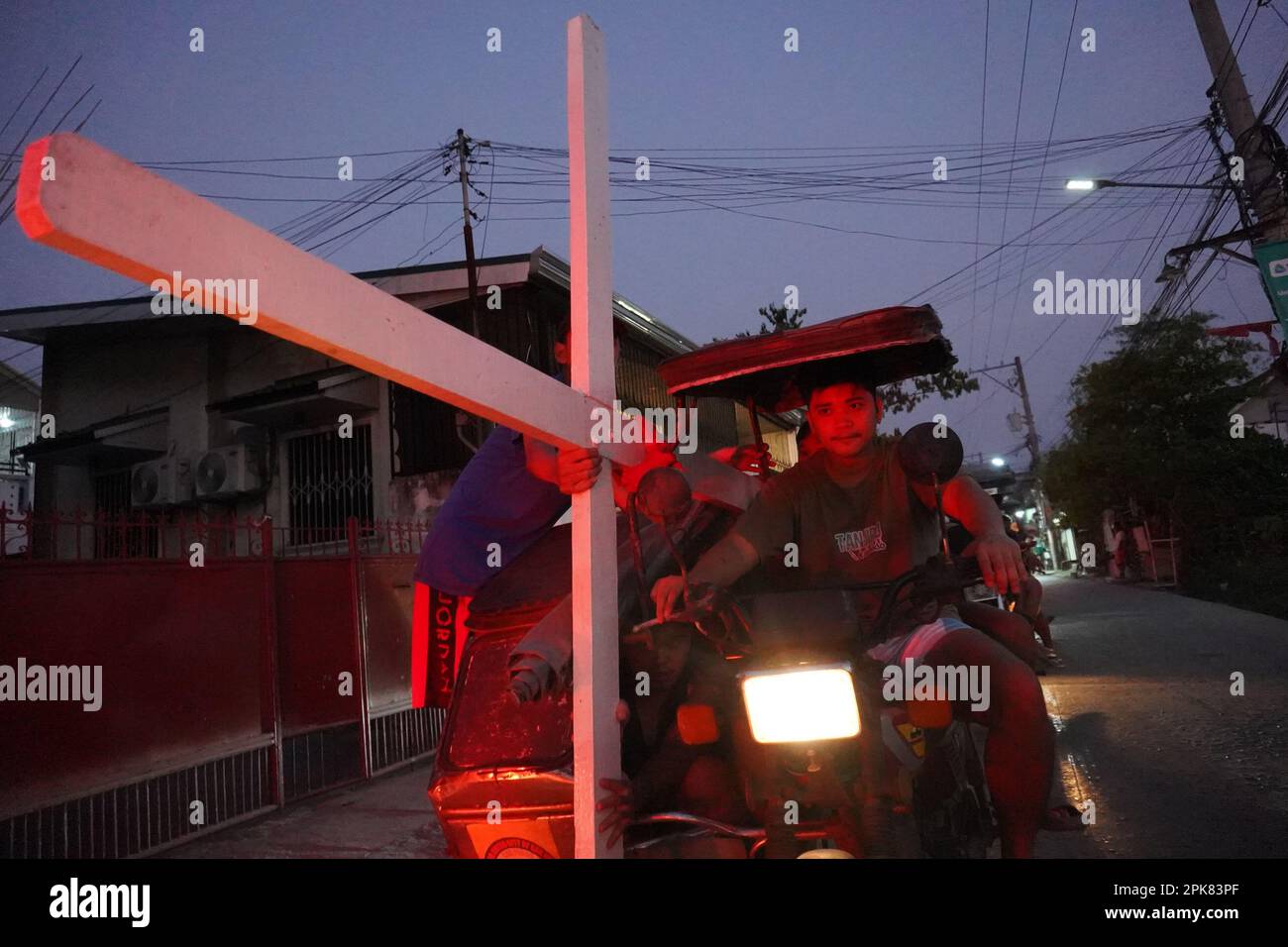 San Fernando City, Pampanga, Philippines. 6th April, 2023. A tricycle