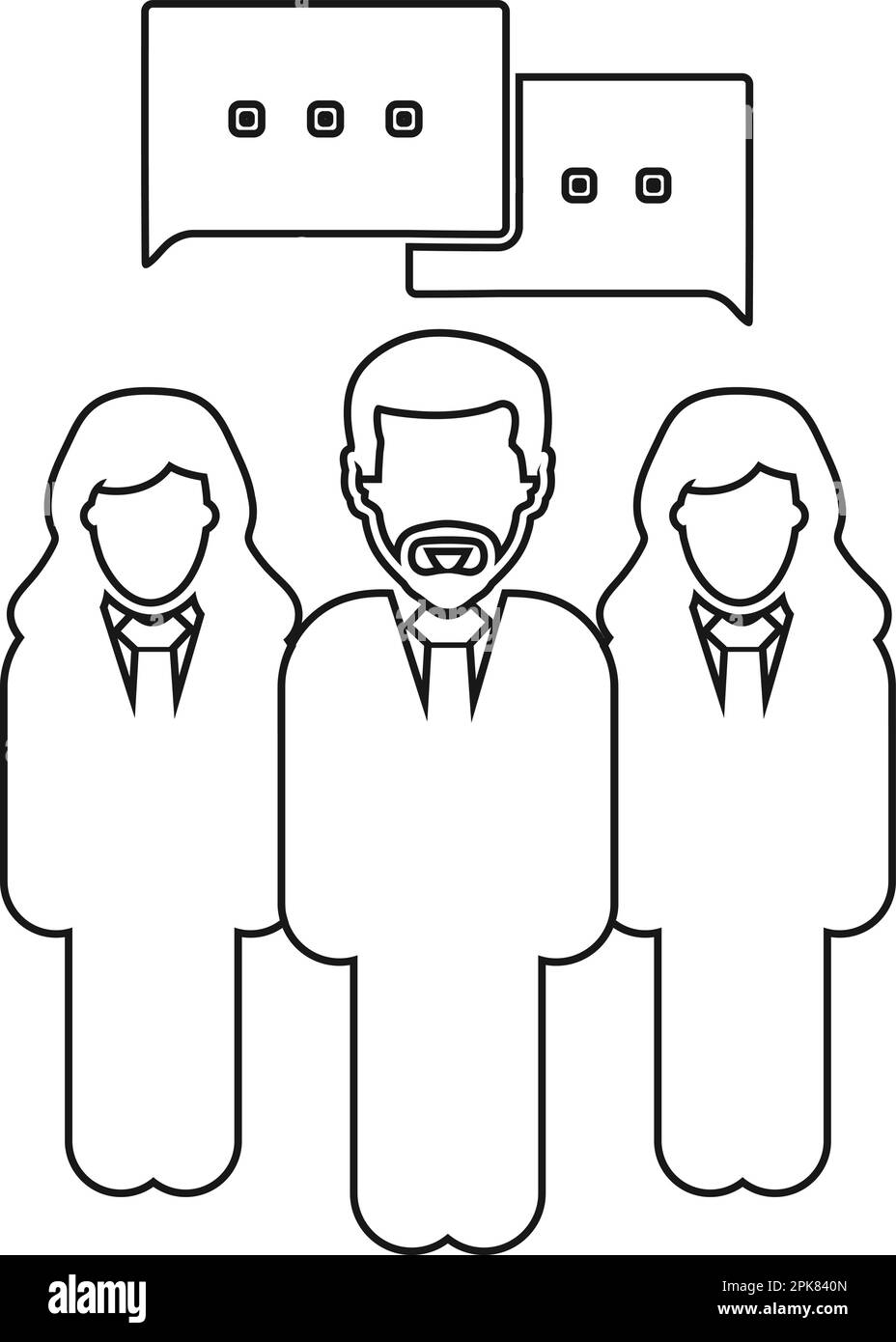 Conversation icon. Line style vector EPS Stock Vector Image & Art - Alamy