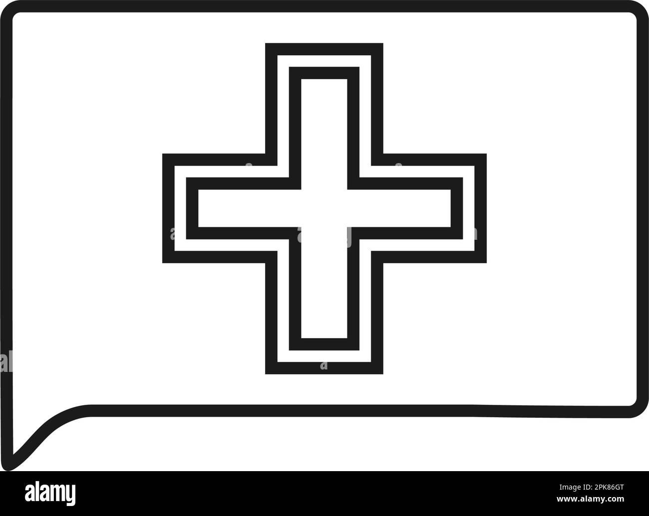 Medical emergency line icon editable vector symbol illustration stock