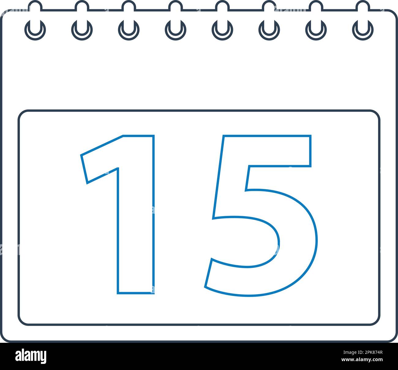 Calendar line Icon. Vector EPS. Stock Vector