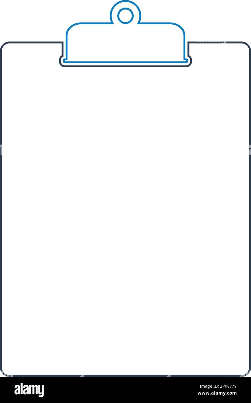 Clipboard line Icon. Editable vector EPS. Stock Vector