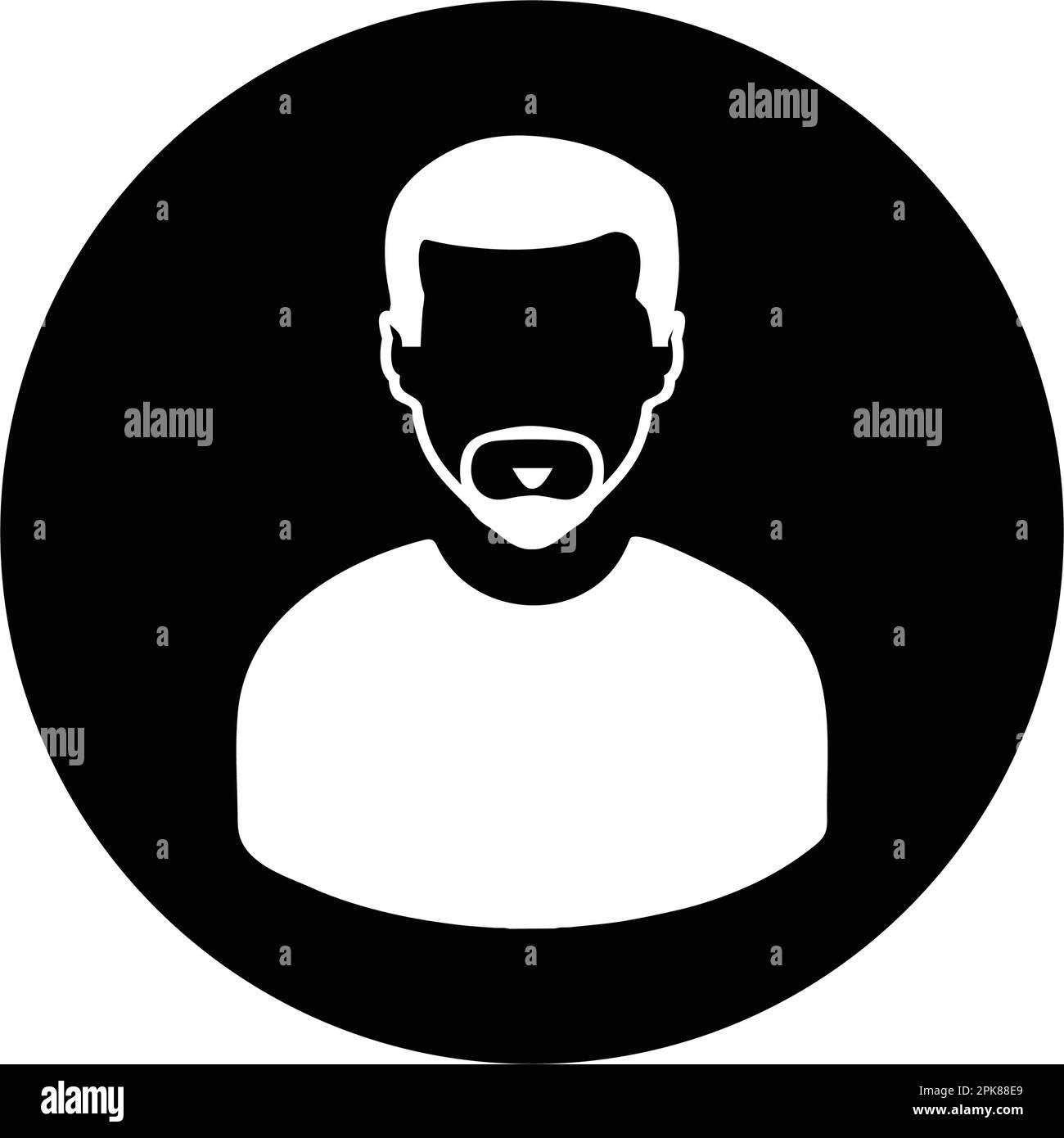 Male, Man Button Icon. Editable Vector EPS Symbol Illustration Stock ...
