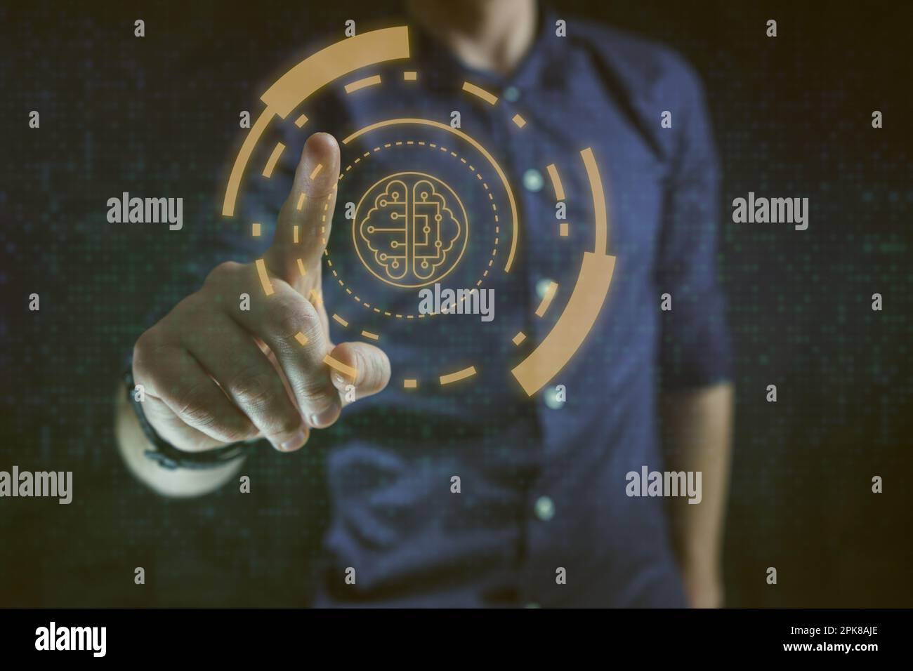 Artificial intelligence AI machine learning concept. High quality photo Stock Photo
