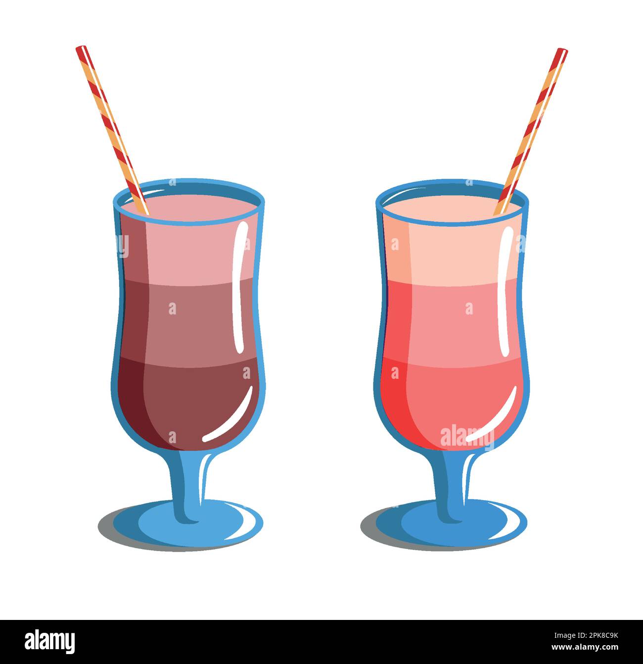 Pink mocktail Stock Vector Images - Alamy
