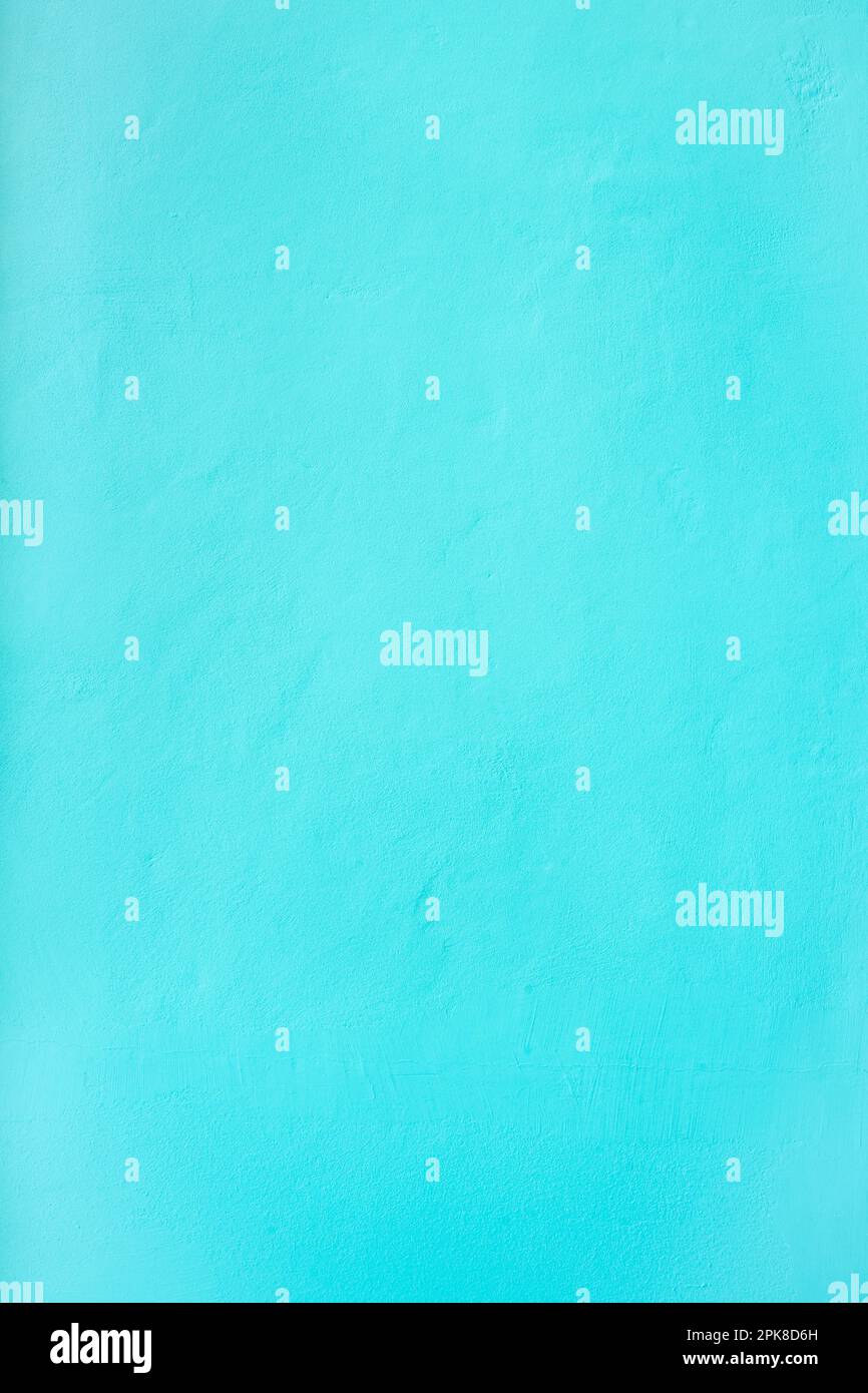 Vertical teal blue green cement wall texture background Stock Photo