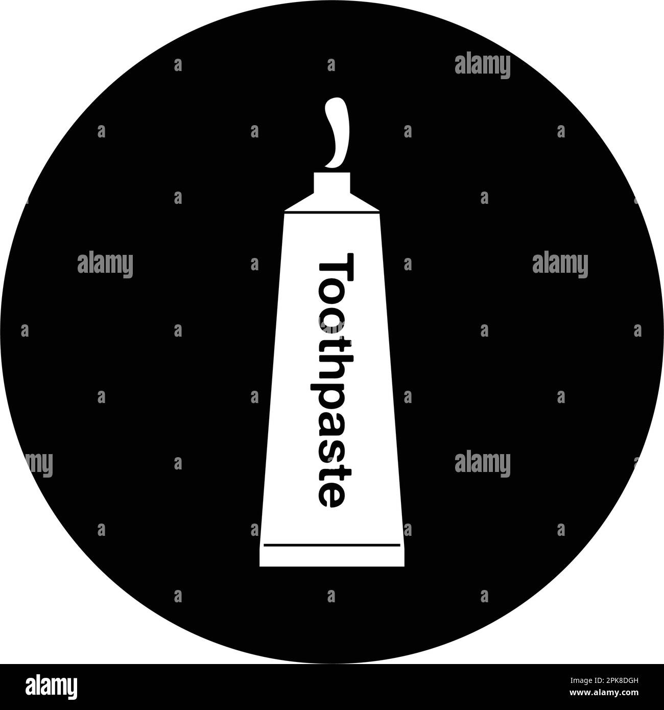 Toothpaste with tube button icon. Vector EPS Stock Vector Image & Art