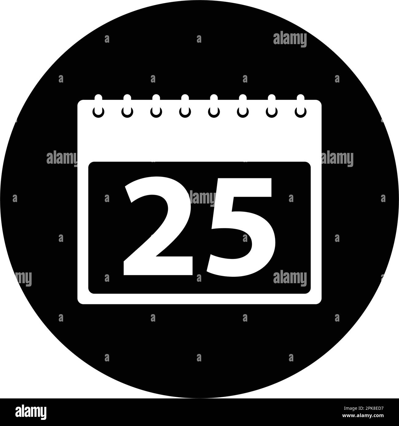 Calendar Icon. Rounded button style vector EPS Stock Vector Image & Art ...